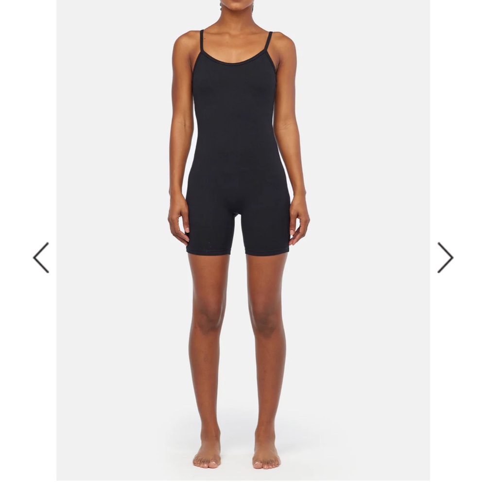 Lacausa Luna Unitard in Tar (Black) Size M